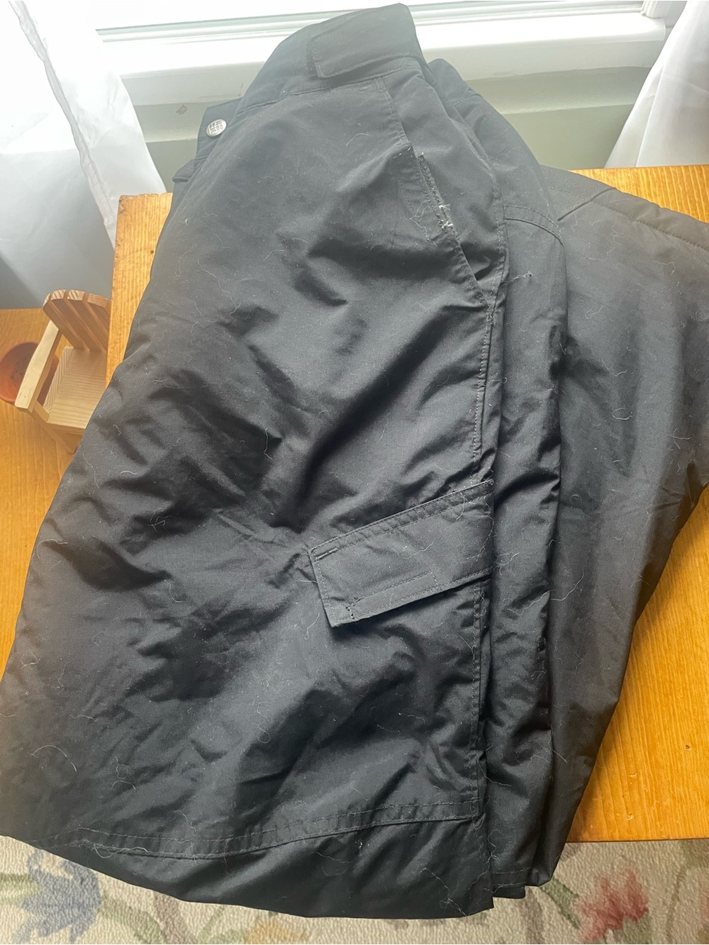 Kids, black snow pants